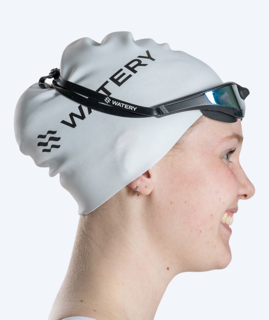 Watery swimming goggles - Instinct Elite Mirror - Black/blue