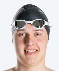 Watery swimming goggles - Instinct Elite Mirror - White/silver