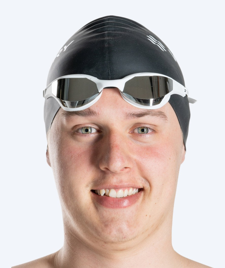Watery swimming goggles - Instinct Elite Mirror - White/silver