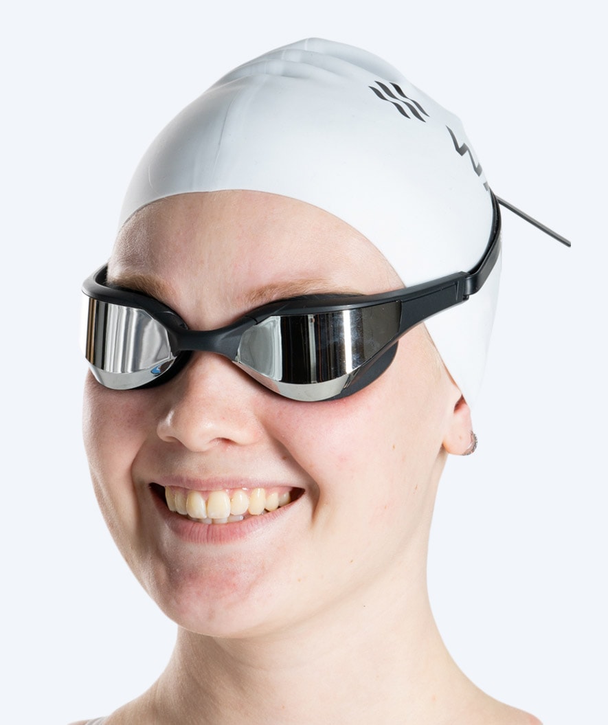 Watery swimming goggles - Instinct Elite Mirror - Black/silver