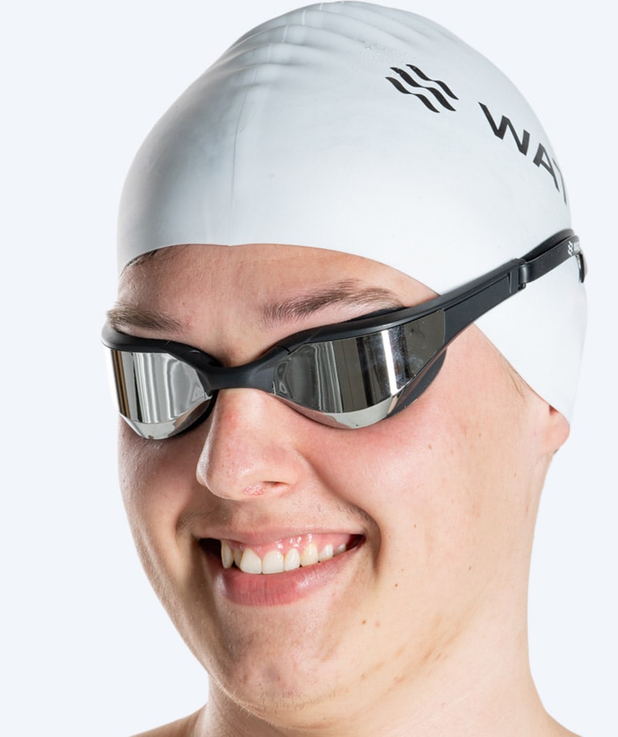 Watery swimming goggles - Instinct Elite Mirror - Black/silver