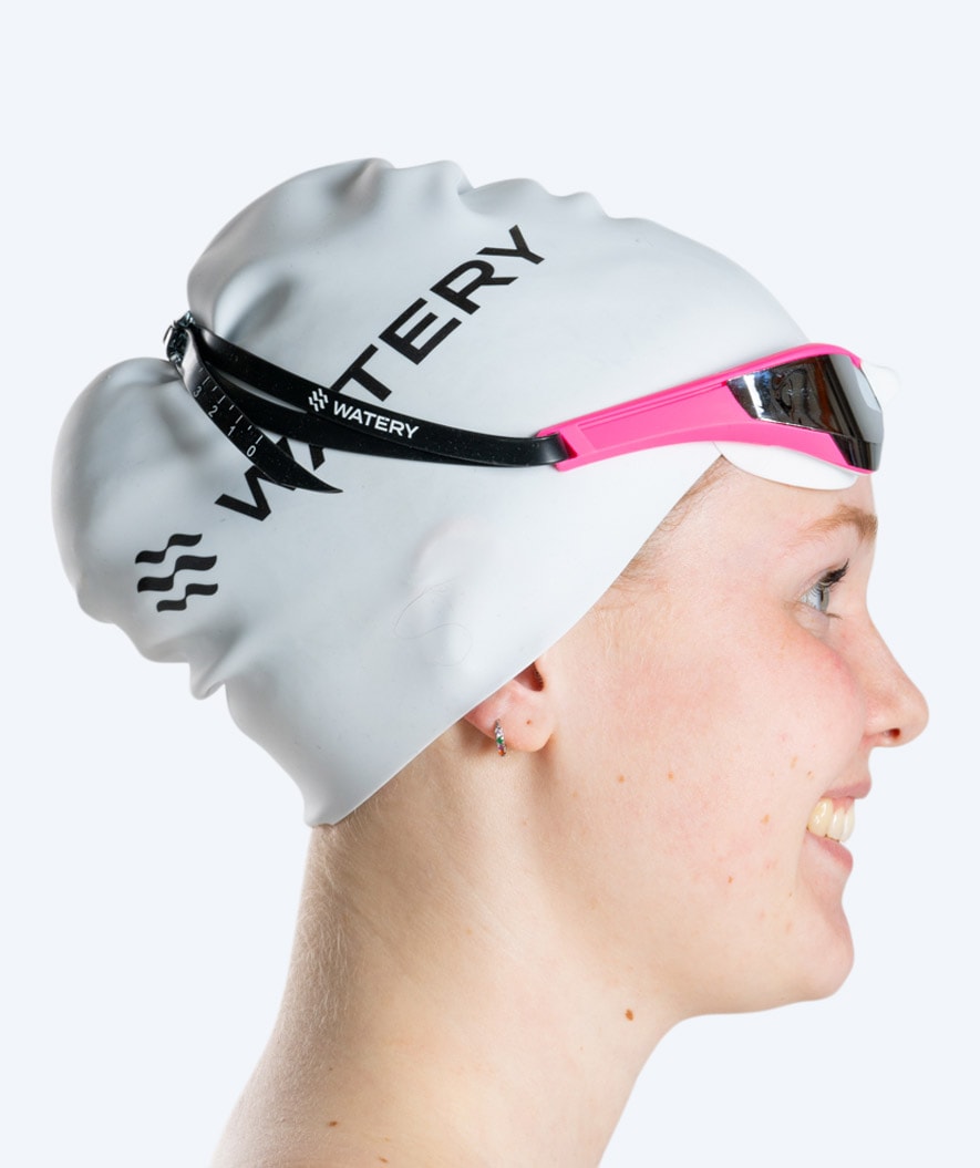 Watery swimming goggles - Instinct Elite Mirror - Pink/silver