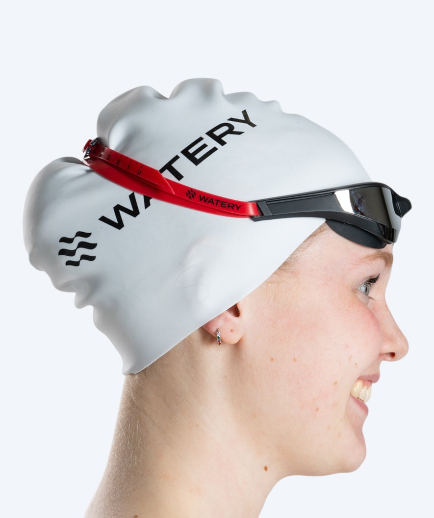 Watery swimming goggles - Instinct Elite Mirror - Red/silver
