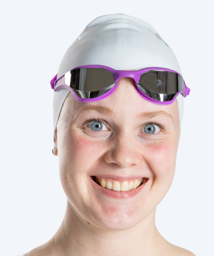 Watery swim goggles - Instinct Elite Mirror - Purple/silver