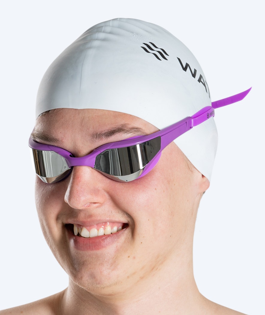 Watery swim goggles - Instinct Elite Mirror - Purple/silver