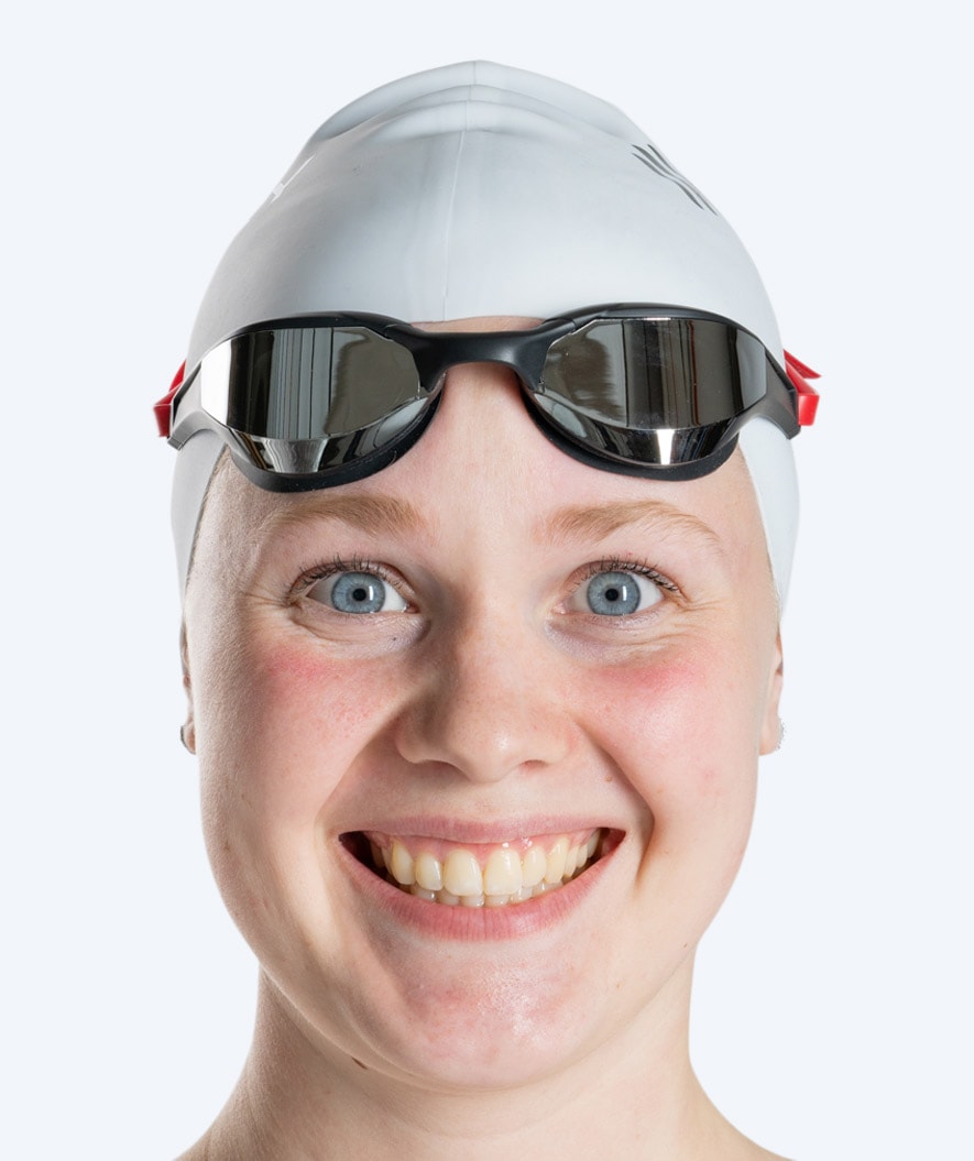 Watery swimming goggles - Instinct Elite Mirror - Red/silver