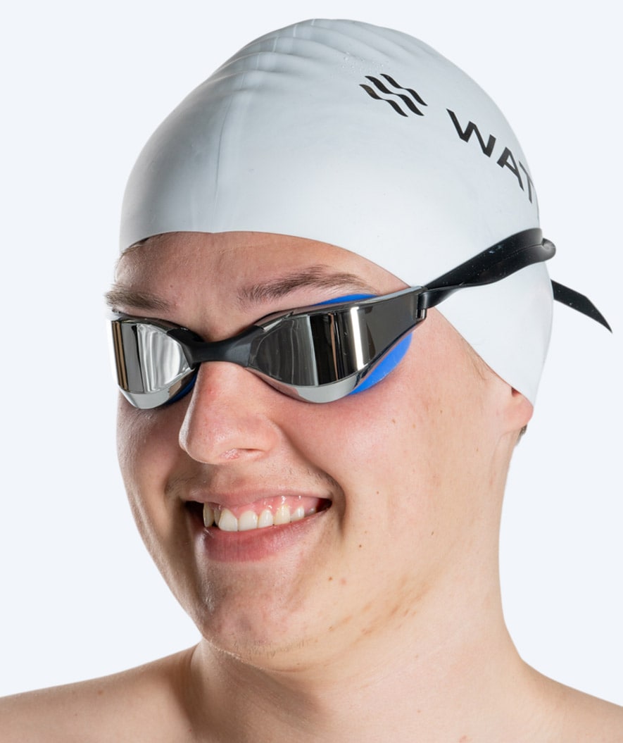 Watery swimming goggles - Instinct Mirror - Blue/silver