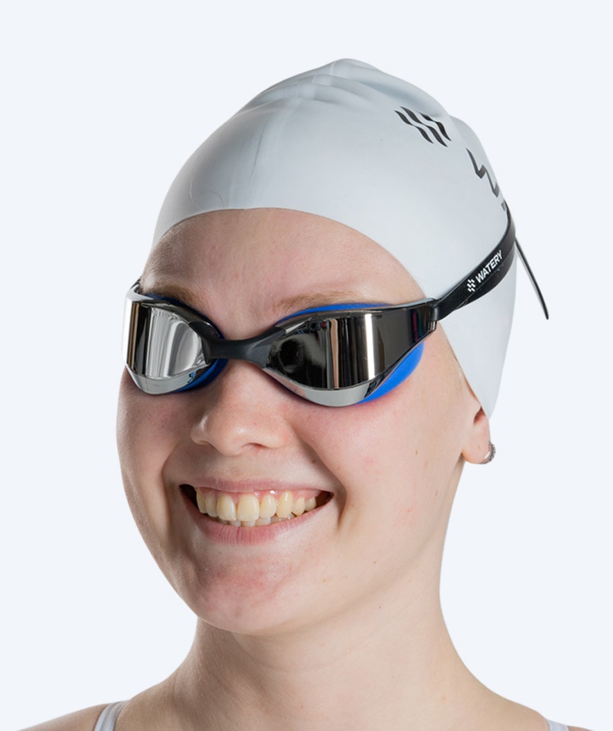 Watery swimming goggles - Instinct Mirror - Blue/silver