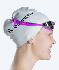 Watery swim goggles - Instinct Mirror - Purple/silver