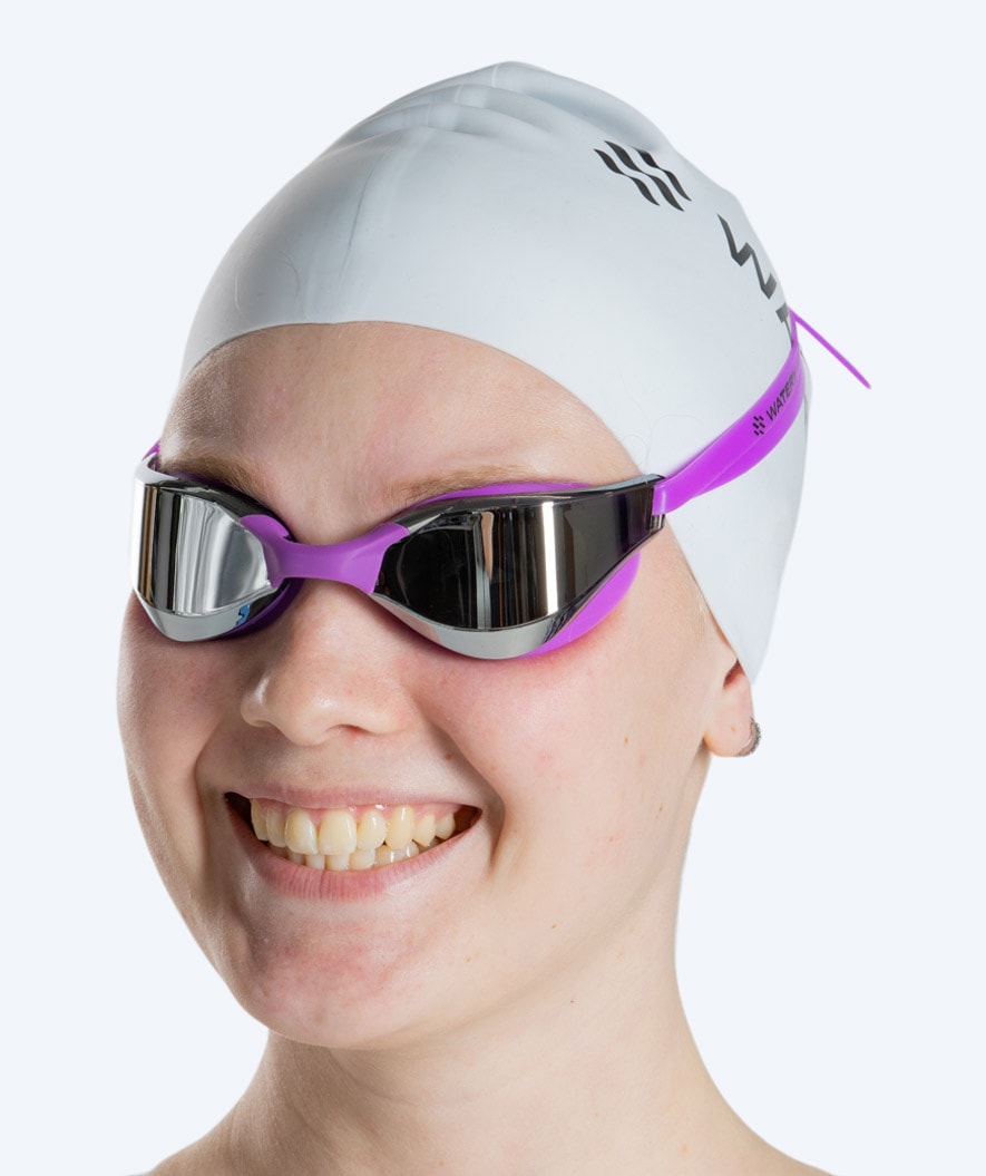 Watery swim goggles - Instinct Mirror - Purple/silver