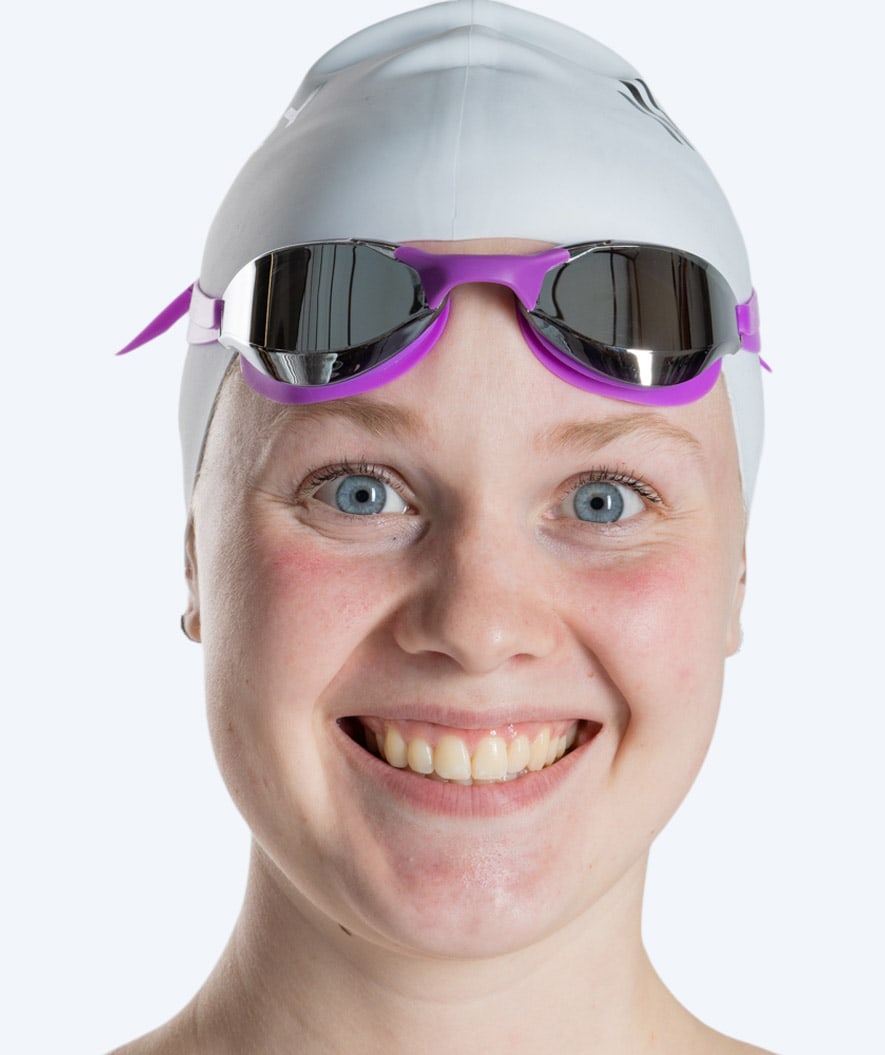 Watery swim goggles - Instinct Mirror - Purple/silver