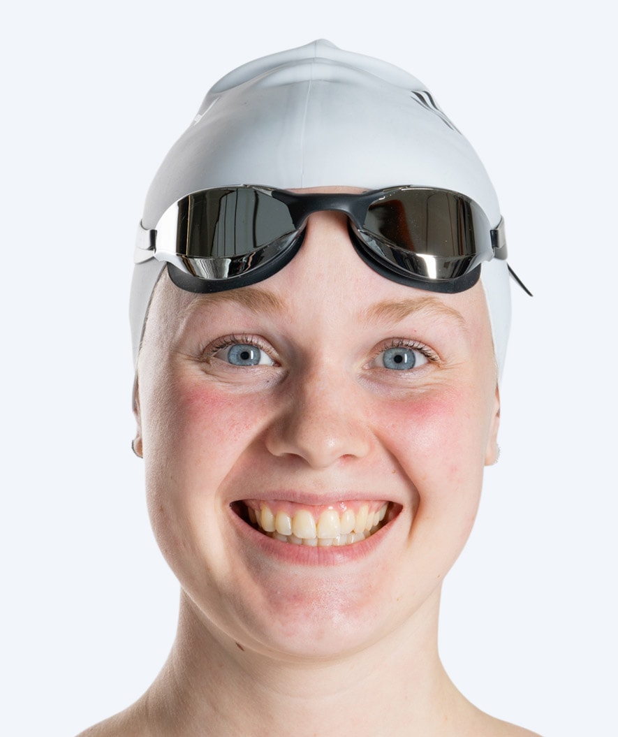Watery swimming goggles - Instinct Mirror - Black/silver