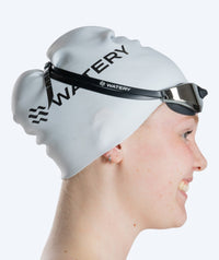 Watery swimming goggles - Instinct Mirror - Black/silver