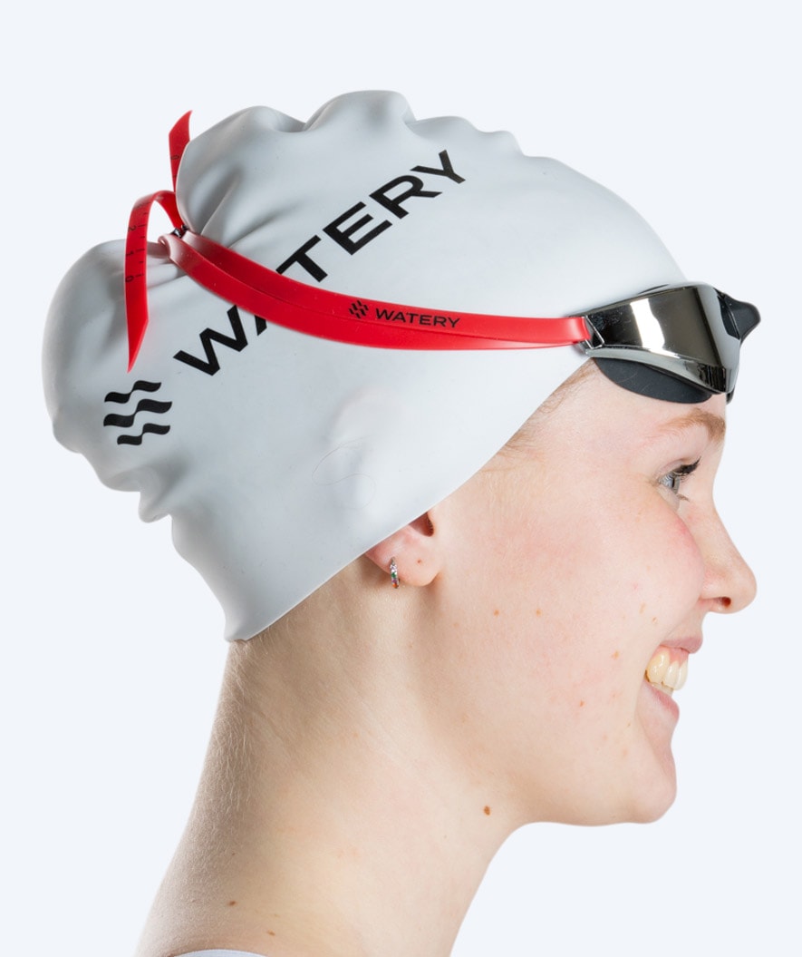 Watery swim goggles - Instinct Mirror - Red/silver
