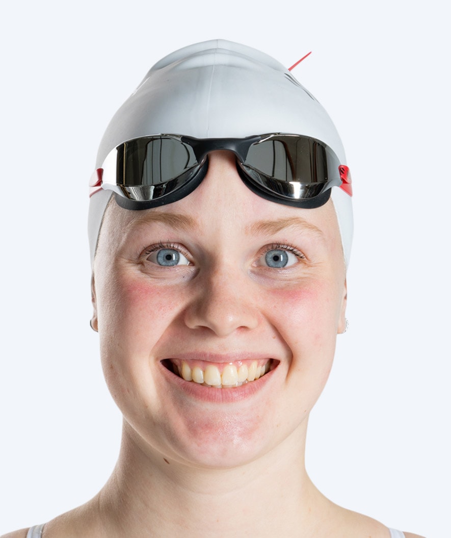 Watery swim goggles - Instinct Mirror - Red/silver