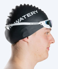 Watery swimming goggles - Instinct Ultra Mirror - White/gold