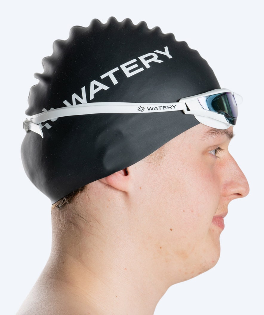 Watery swimming goggles - Instinct Ultra Mirror - White/gold