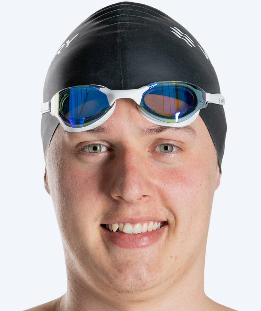 Watery swimming goggles - Instinct Ultra Mirror - White/gold