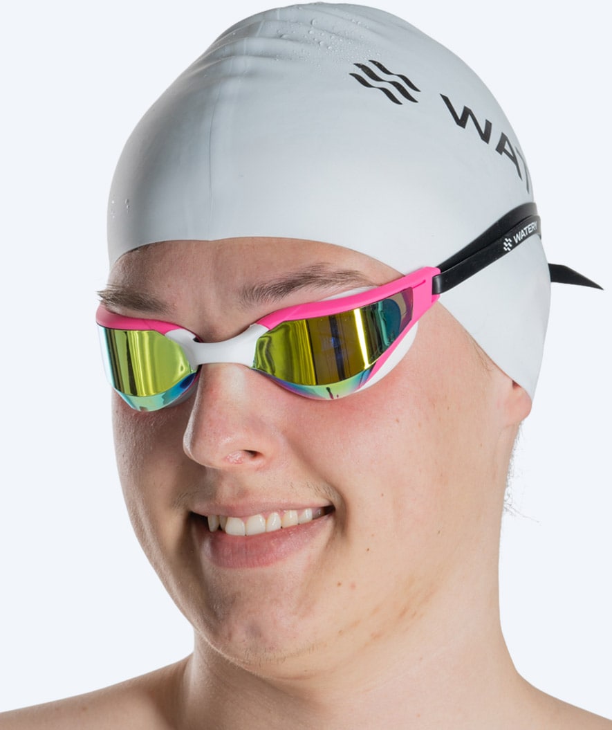 Watery swimming goggles - Instinct Ultra Mirror - Pink/gold