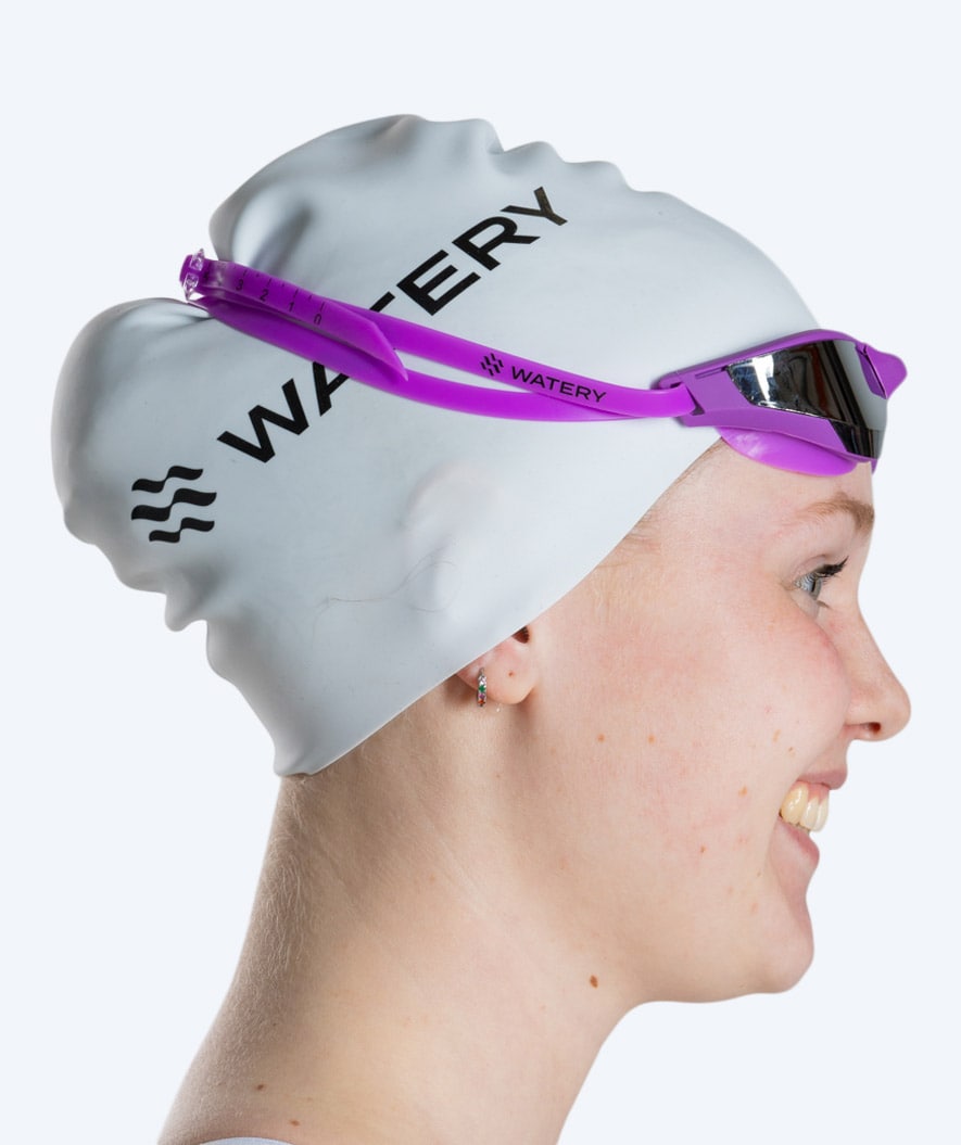 Watery swim goggles - Instinct Ultra Mirror - Purple/silver