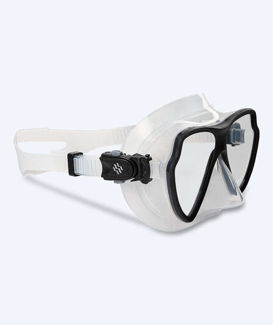 Watery diving mask for adults (from 15 years) - Itzel - Black