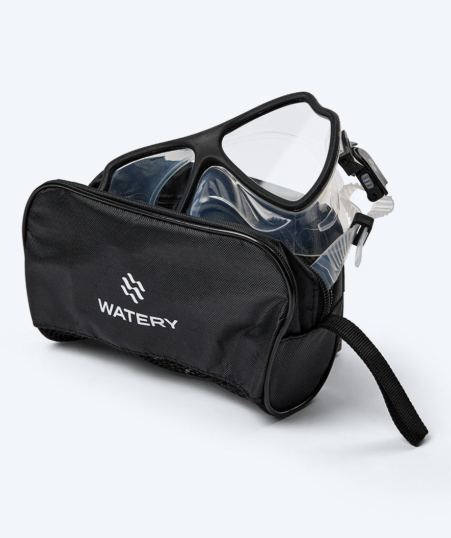 Watery diving mask for adults (from 15 years) - Itzel - Black