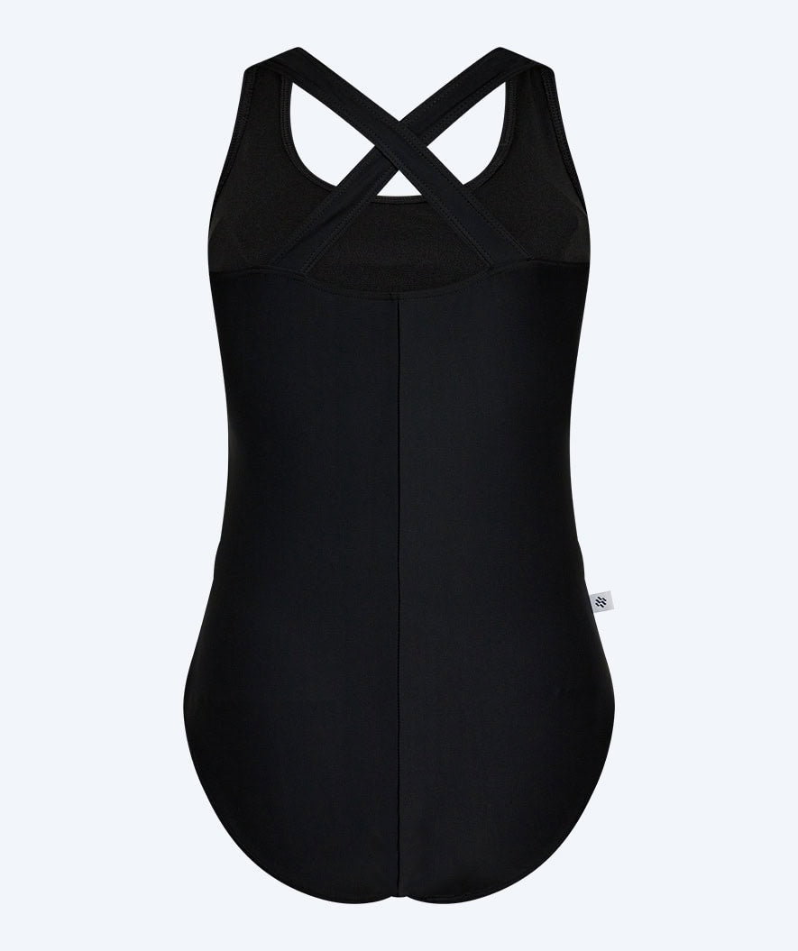 Watery swimsuit in big sizes for women - Kaito - Black/white