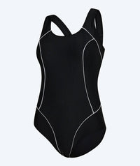 Watery swimsuit in plus size for women - Kaito - Black/White