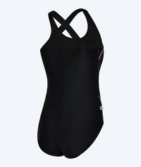 Watery swimsuit in big sizes for women - Kaito - Black/white