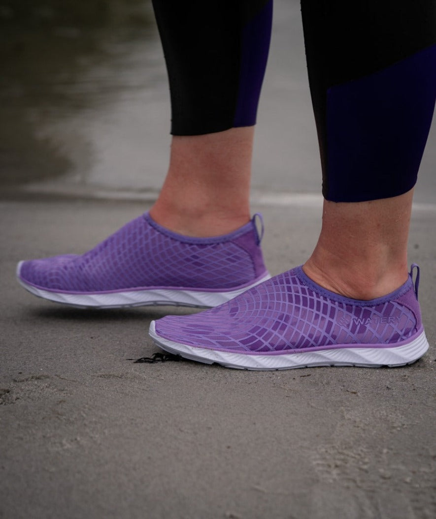 Watery swim shoes for adults - Kawaii - Purple