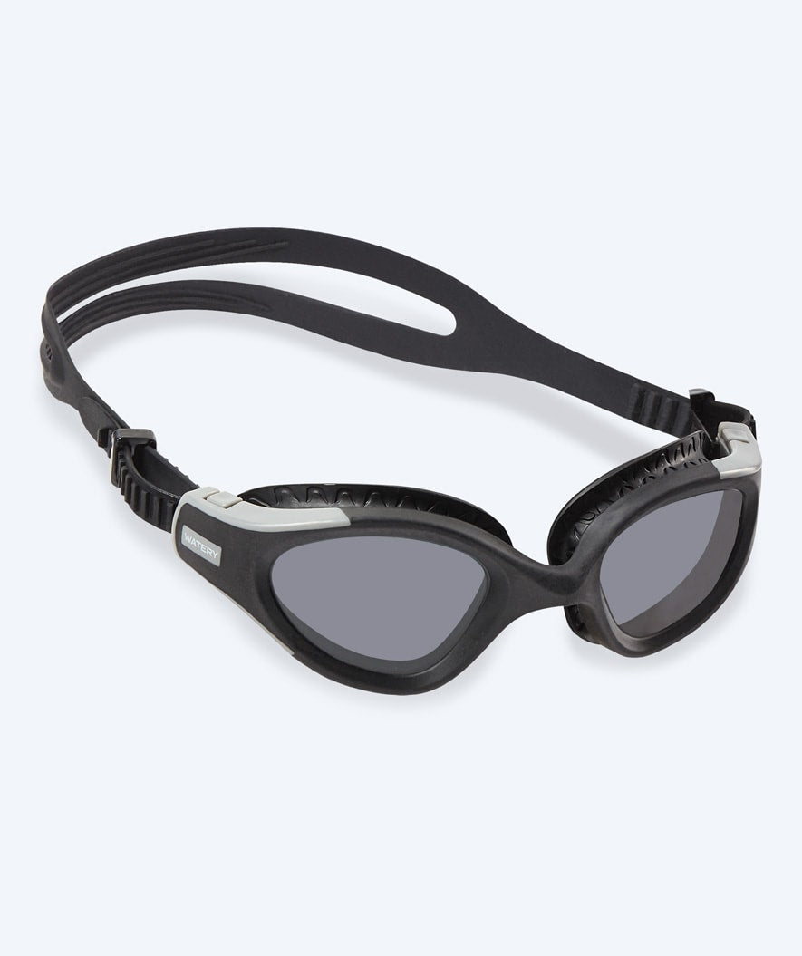 Watery training swimming goggles - Kelvin Active - Black/silver