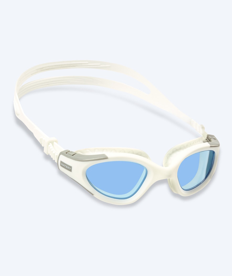 Watery training swimming goggles - Kelvin Active - White/light blue