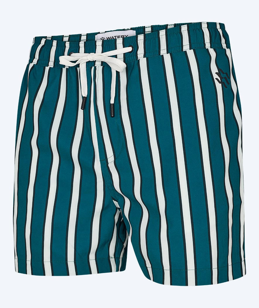 Watery swim shorts for men - Kelvin Eco - Green/white