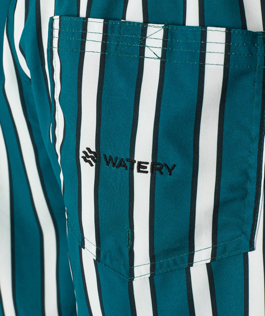 Watery swim shorts for men - Kelvin Eco - Green/white