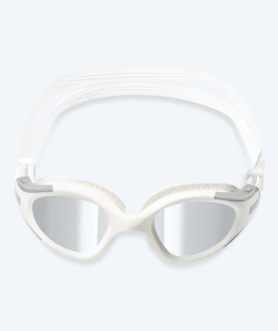 Watery exercise diving goggles - Kelvin Mirror - White/silver