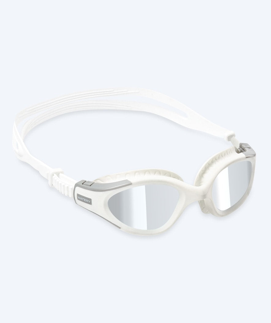 Watery training diving goggles - Kelvin Mirror - White/silver
