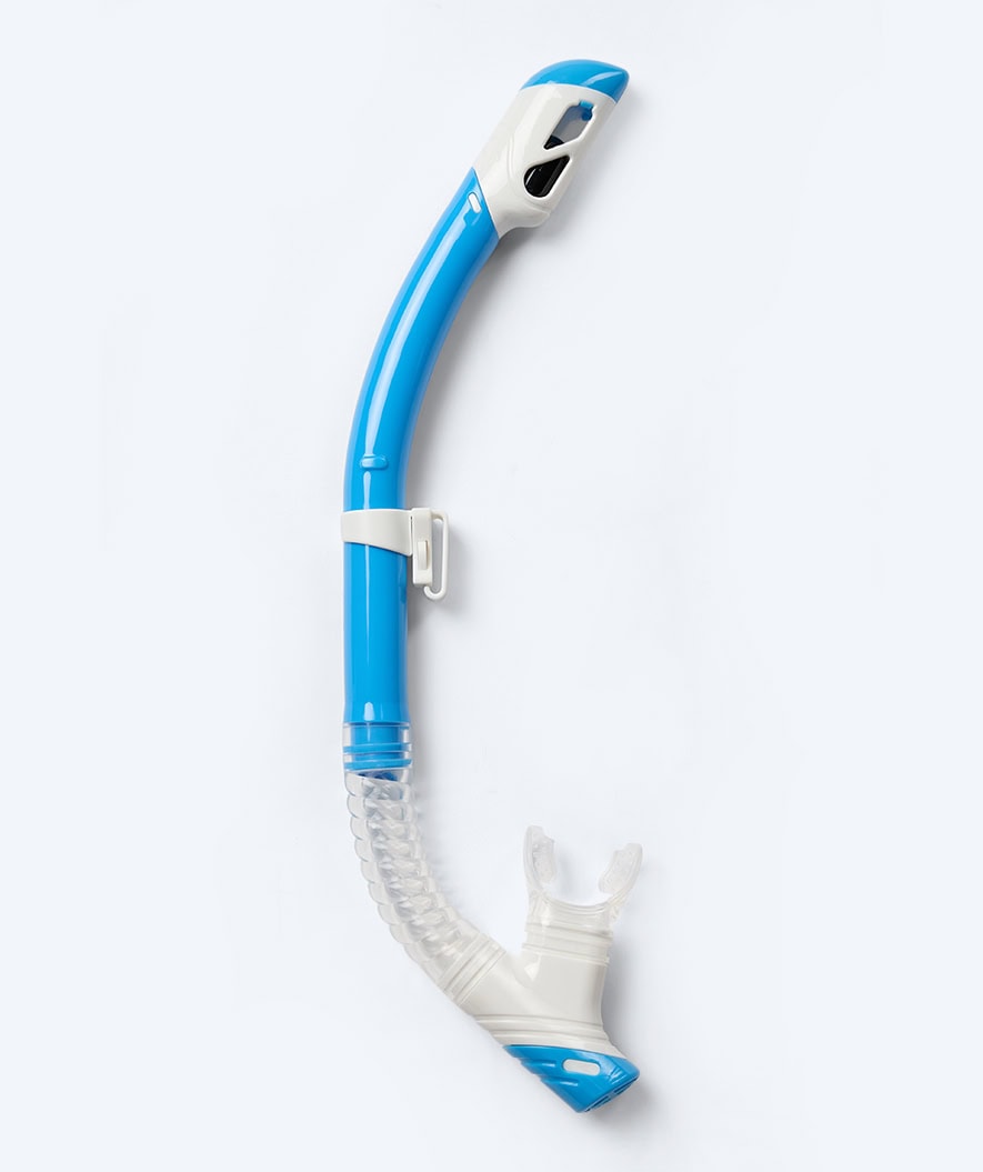 Watery full-dry snorkel for kids - Triton 2.0 - Blue