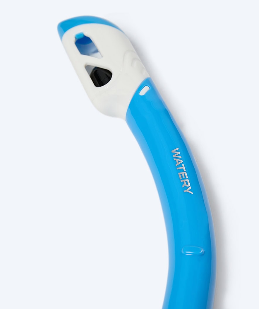 Watery full-dry snorkel for kids - Triton 2.0 - Blue