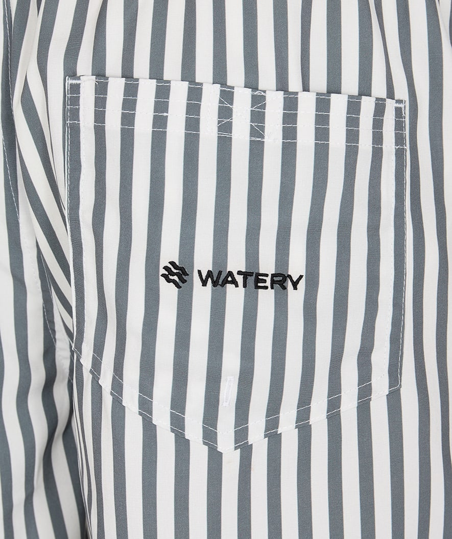 Watery swim shorts for men - Lagoon Eco - White/Grey