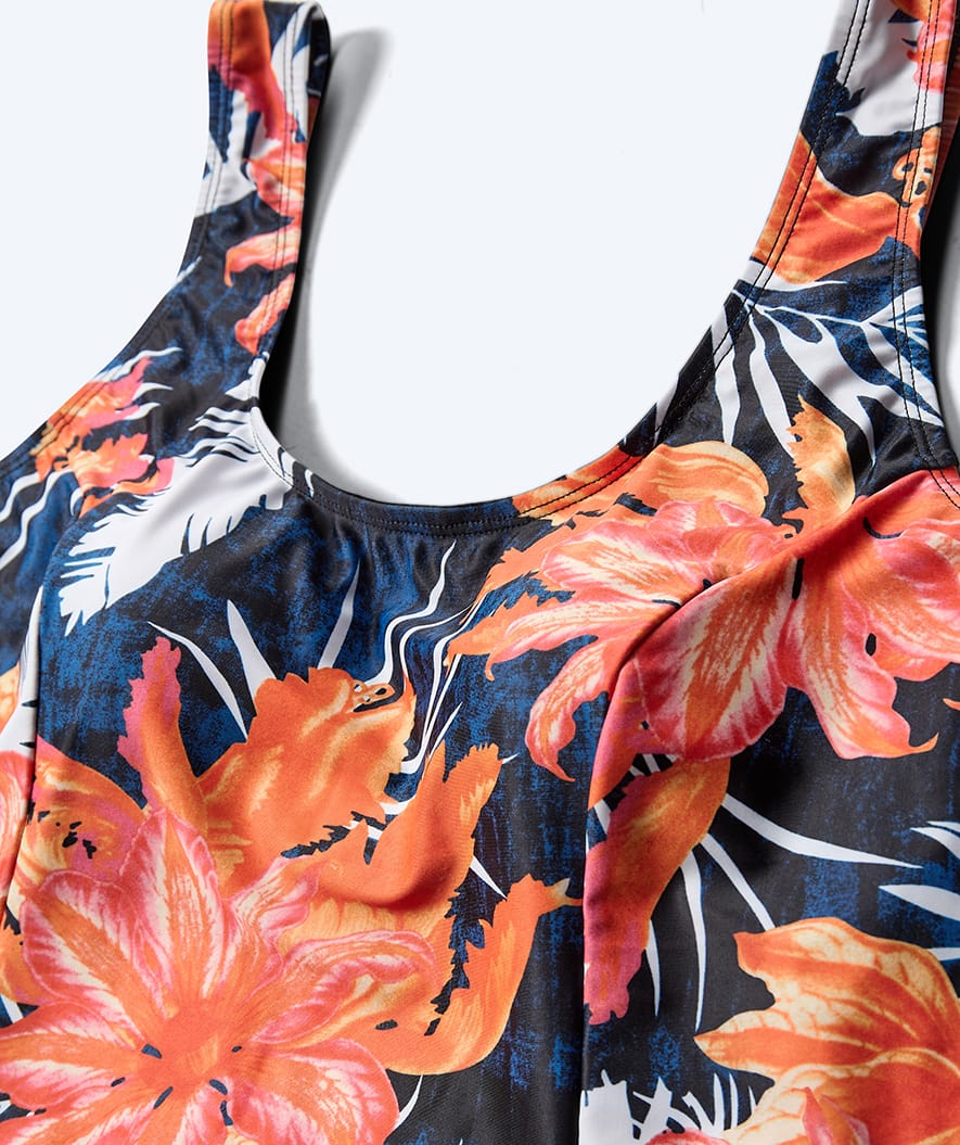 Watery swimsuit with skirt for women - Laguna - Arvin Orange