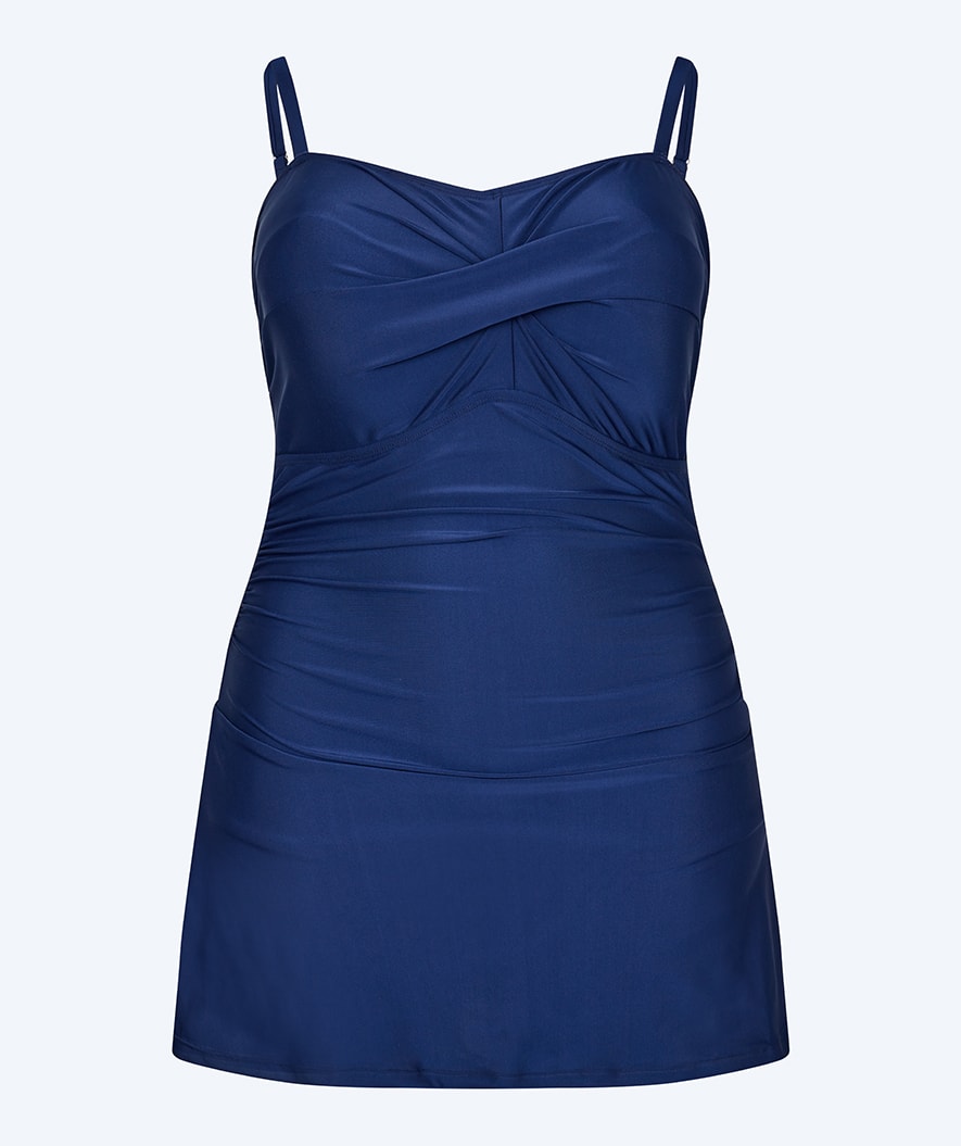 Watery skirted swimsuit for women - Lana - Dark Blue