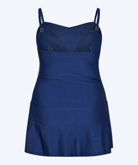 Watery swimsuit with skirt for women - Lana - Dark blue