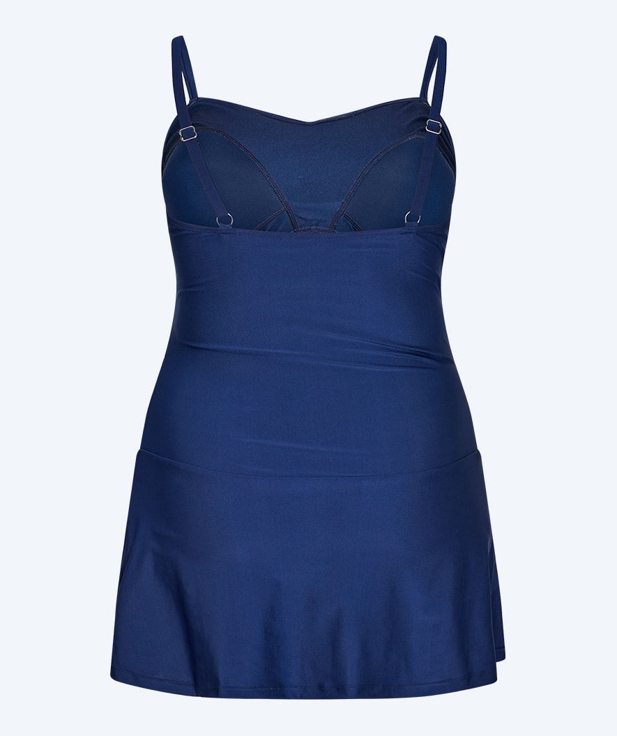 Watery skirted swimsuit for women - Lana - Dark Blue