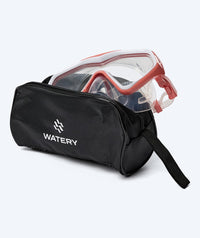 Watery diving mask for adults (from 15 years) - Leach Pro - White/light pink