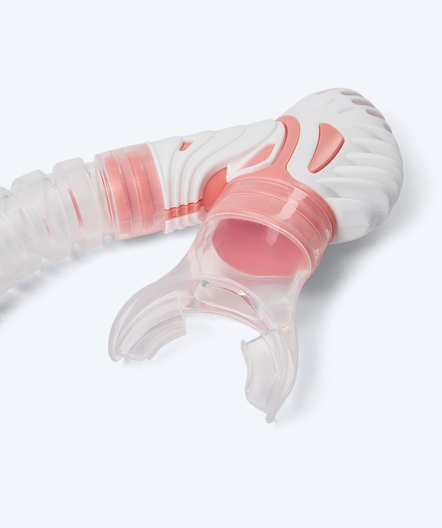 Watery Combo snorkel set for adults (from 15 years) - Leach Pro - White/Pink