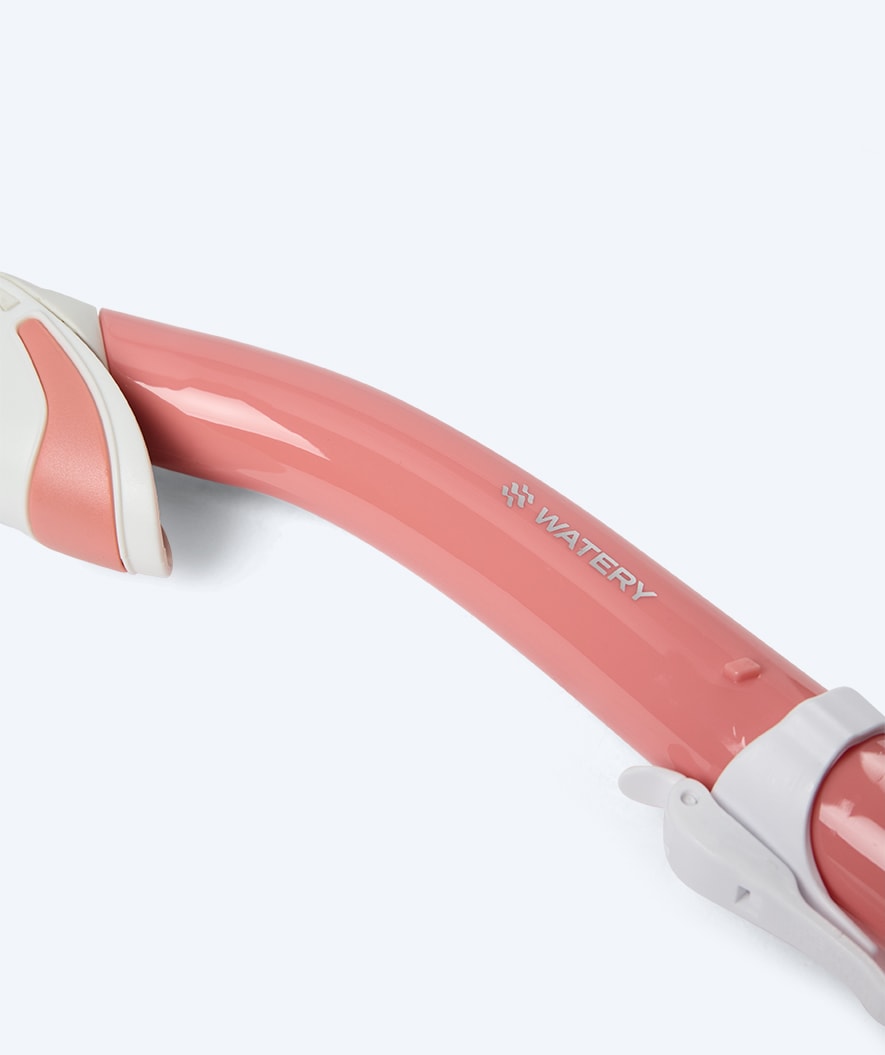 Watery Combo snorkel set for adults (from 15 years) - Leach Pro - White/Pink