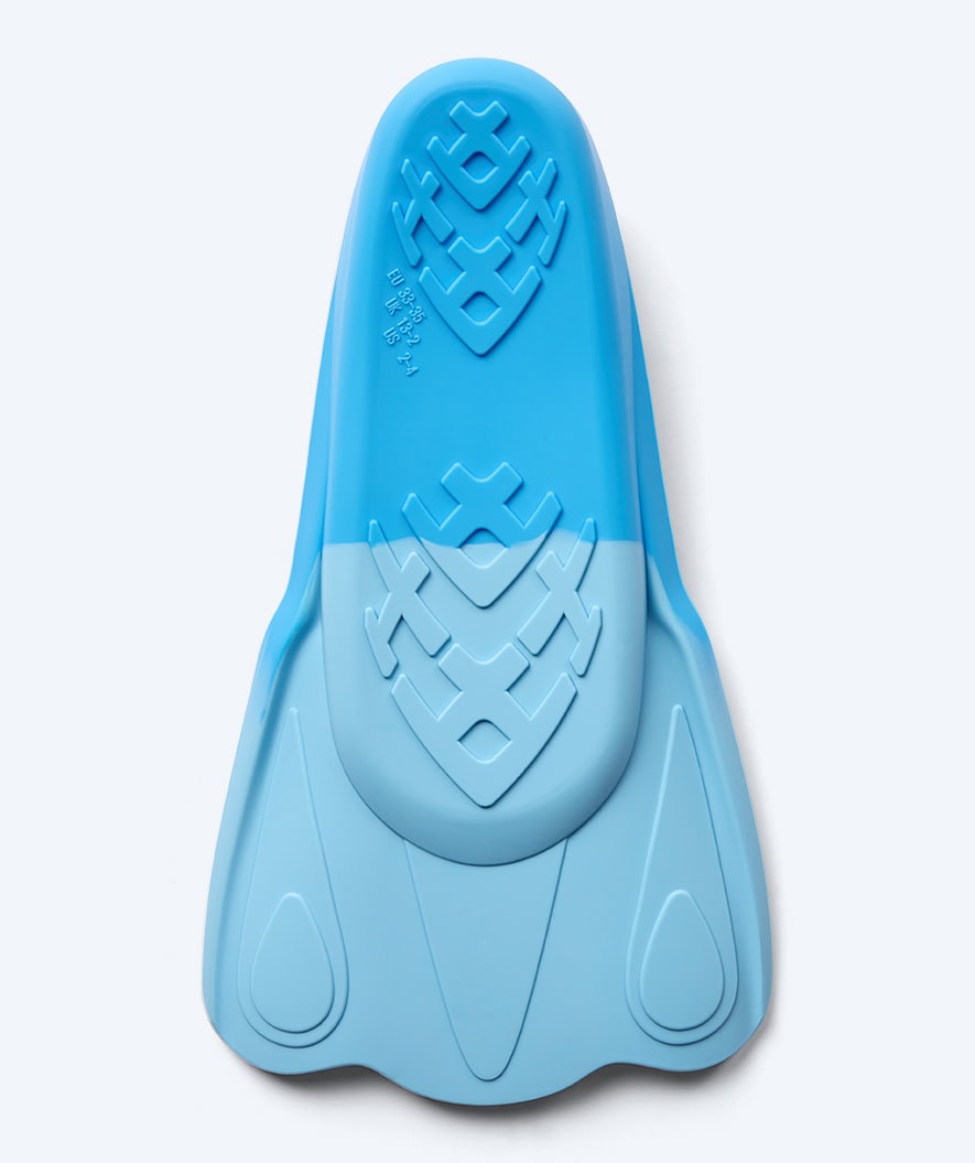 Watery swim fins for kids - Leander - Blue