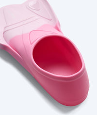 Watery swim fins for kids - Leander - Light pink