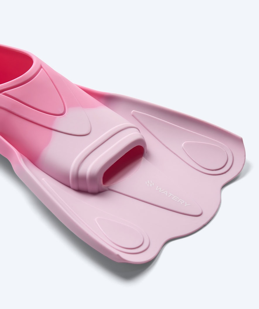 Watery swim fins for kids - Leander - Light pink