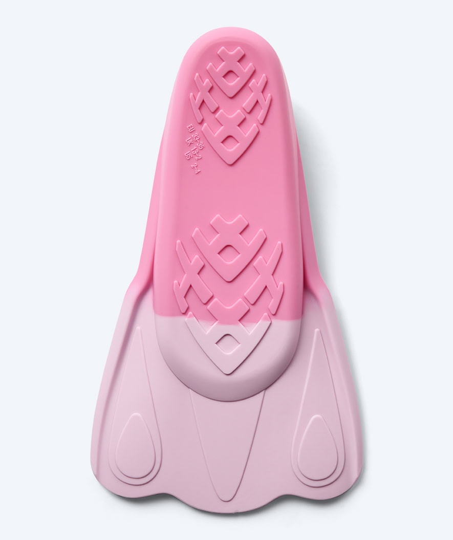 Watery swim fins for kids - Leander - Light pink